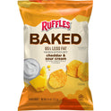 Ruffles Baked Cheddar & Sour Cream Potato Snack Chips,6.25 oz Bag