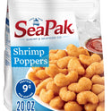 SeaPak Shrimp Poppers with Oven Crispy Breading, Frozen Seafood Snack, 20 oz