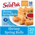 SeaPak Shrimp Spring Rolls with Sweet Chili Sauce, Easy to Bake, Frozen, 20 oz