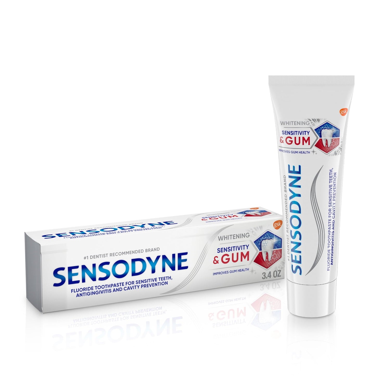 Sensodyne Sensitivity & Gum Whitening Sensitive Toothpaste, 3.4 Oz