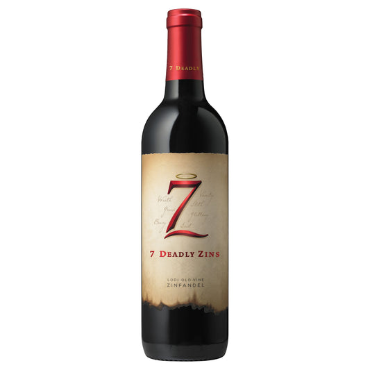 Seven Deadly Old Vine Zinfandel California Red Wine, 750 ml Glass, ABV 15.00%