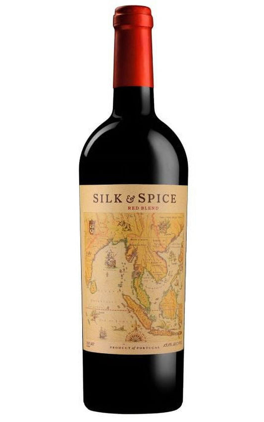Silk & Spice Red Blend Wine, Portugal, 13.5% ABV, 750ml Glass Bottle, 5 - 150ml servings.