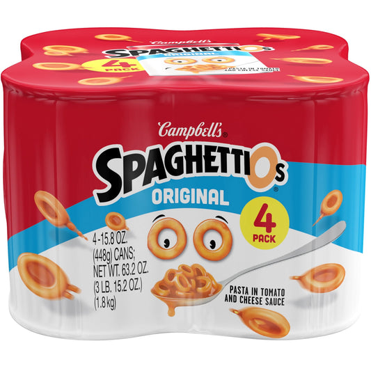 SpaghettiOs Original Canned Pasta, 15.8 oz Can (Pack of 4)