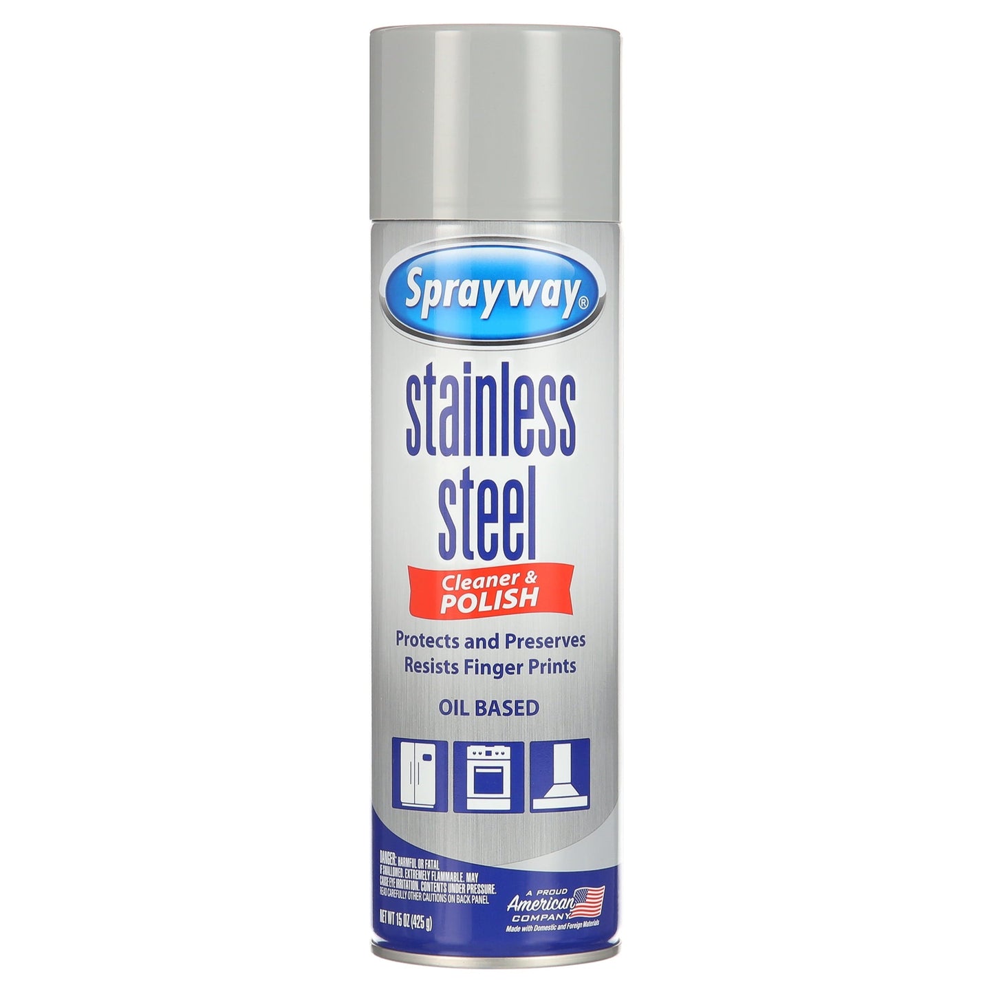 Sprayway Stainless Steel Cleaner and Polish 15 ounce