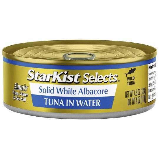 StarKist Selects Solid White Albacore Tuna in Water, 4.5 oz