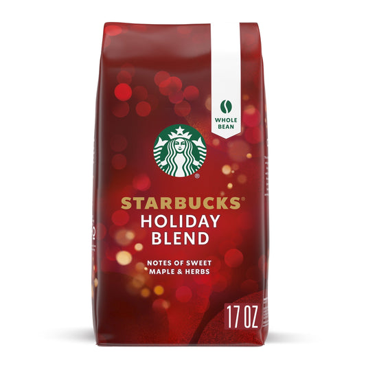 Starbucks Holiday Blend, Whole Bean Medium Roast Coffee, 17 Oz