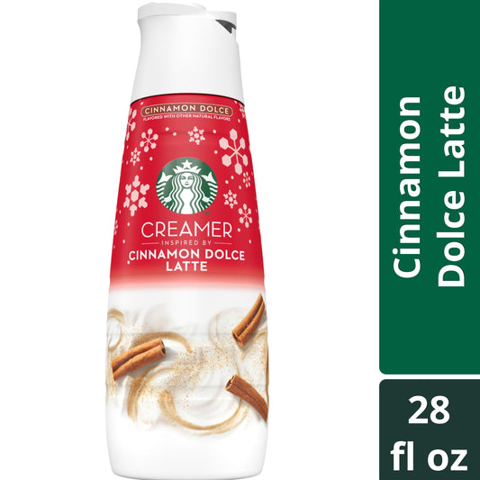 Starbucks Liquid Coffee Creamer Cinnamon Dolce Creamer Inspired by Cinnamon Dolce Latte, 28 fl oz