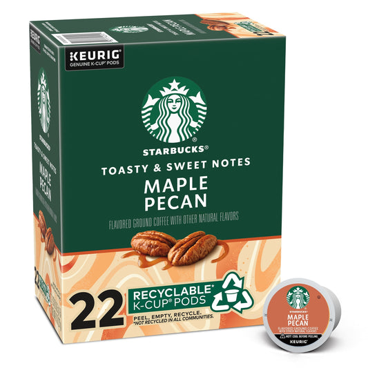 Starbucks, Maple Pecan Light Roast K-Cup Coffee Pods, 22 Count