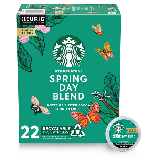 Starbucks Spring Day Blend, Medium Roast K-Cup Coffee Pods, 100% Arabica, 22 Count