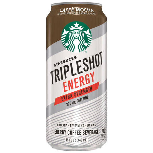 Starbucks Tripleshot Energy Mocha Extra Strength Coffee Energy Drink, 15 oz Can