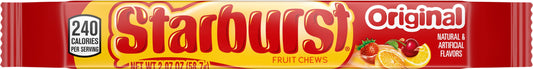 Starburst Original Fruit Chews Gummy Candy, Full Size - 2.07 oz