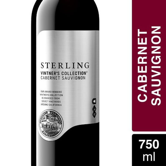 Sterling Vintner's Collection California Cabernet Sauvignon Red Wine, 750ml Bottle, 13.5% ABV
