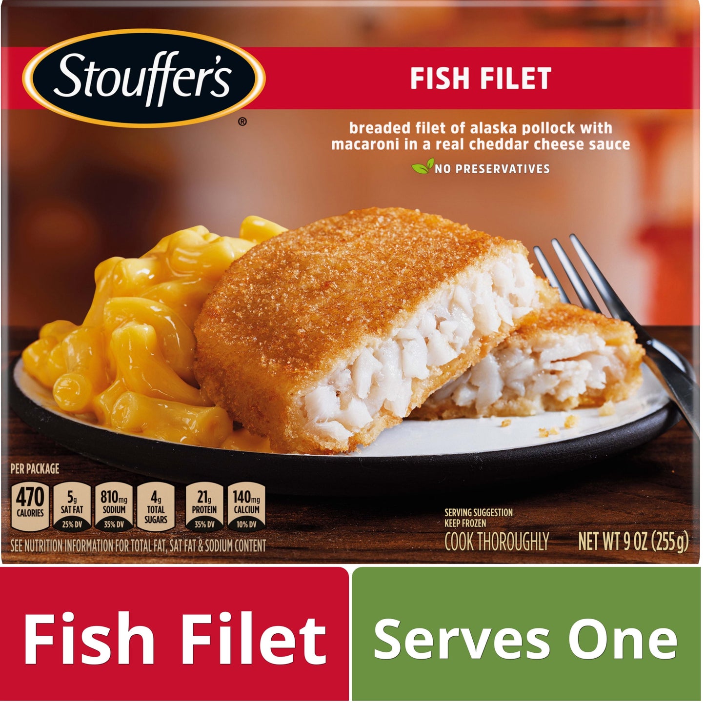 Stouffer's Fish Filet, 9 oz (Frozen)