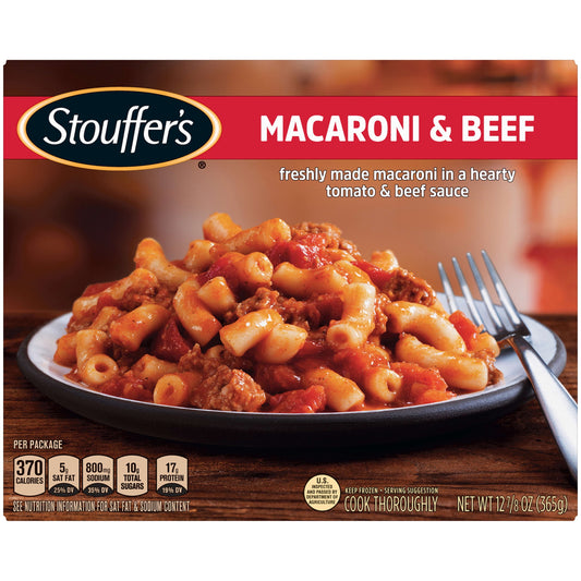 Stouffer's Macaroni and Beef Frozen Frozen Meal, 12.875 oz (Frozen)