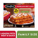 Stouffer's Meat and Sauce Family Size Lasagna Frozen Frozen Meal, 34 oz (Frozen)