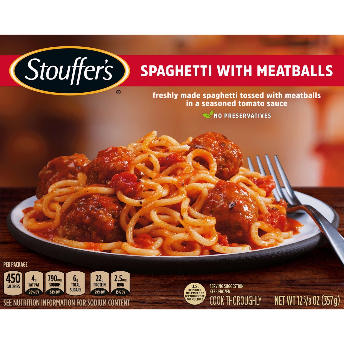 Stouffer's Spaghetti with Meatballs Meal, 12 oz (Frozen)