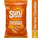 SunChips Harvest Cheddar Whole Grain Snacks, 7 oz Bag