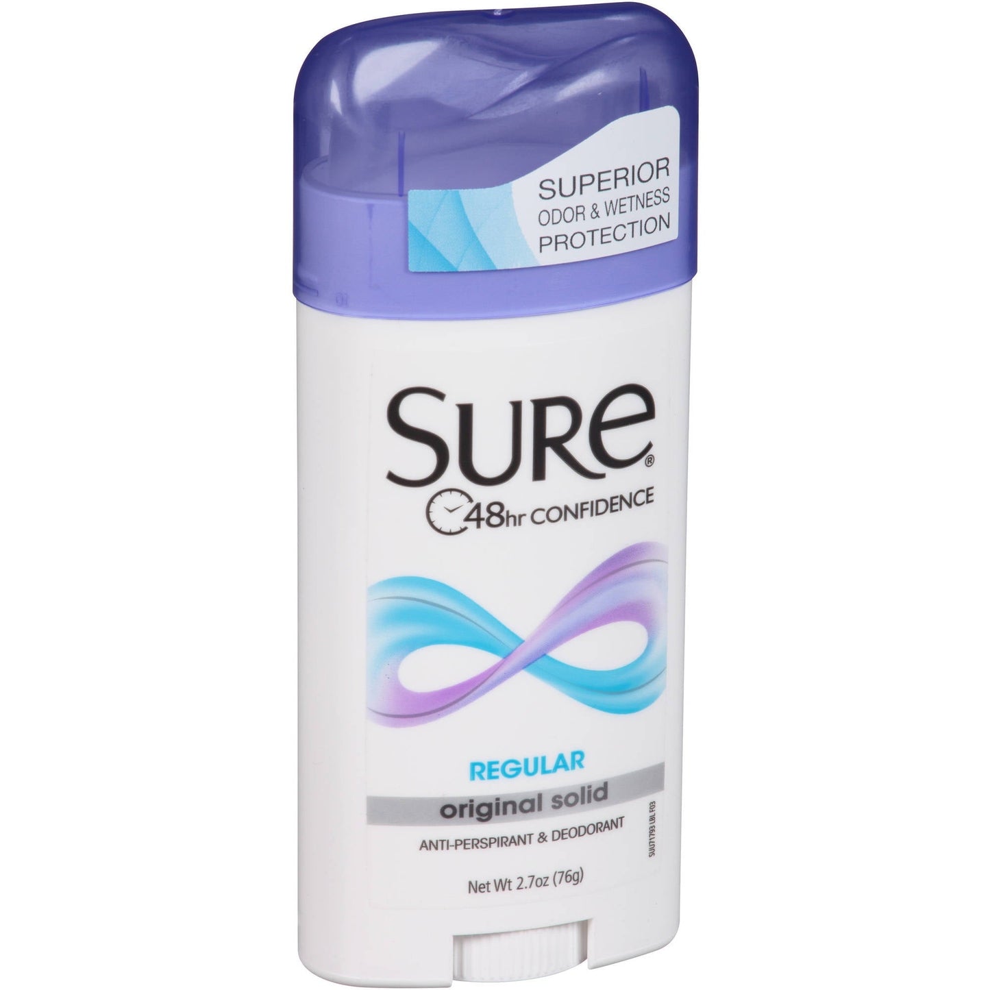 Sure Original Solid Anti-Perspirant & Deodorant, Regular Scent, Women's, 2.7 oz