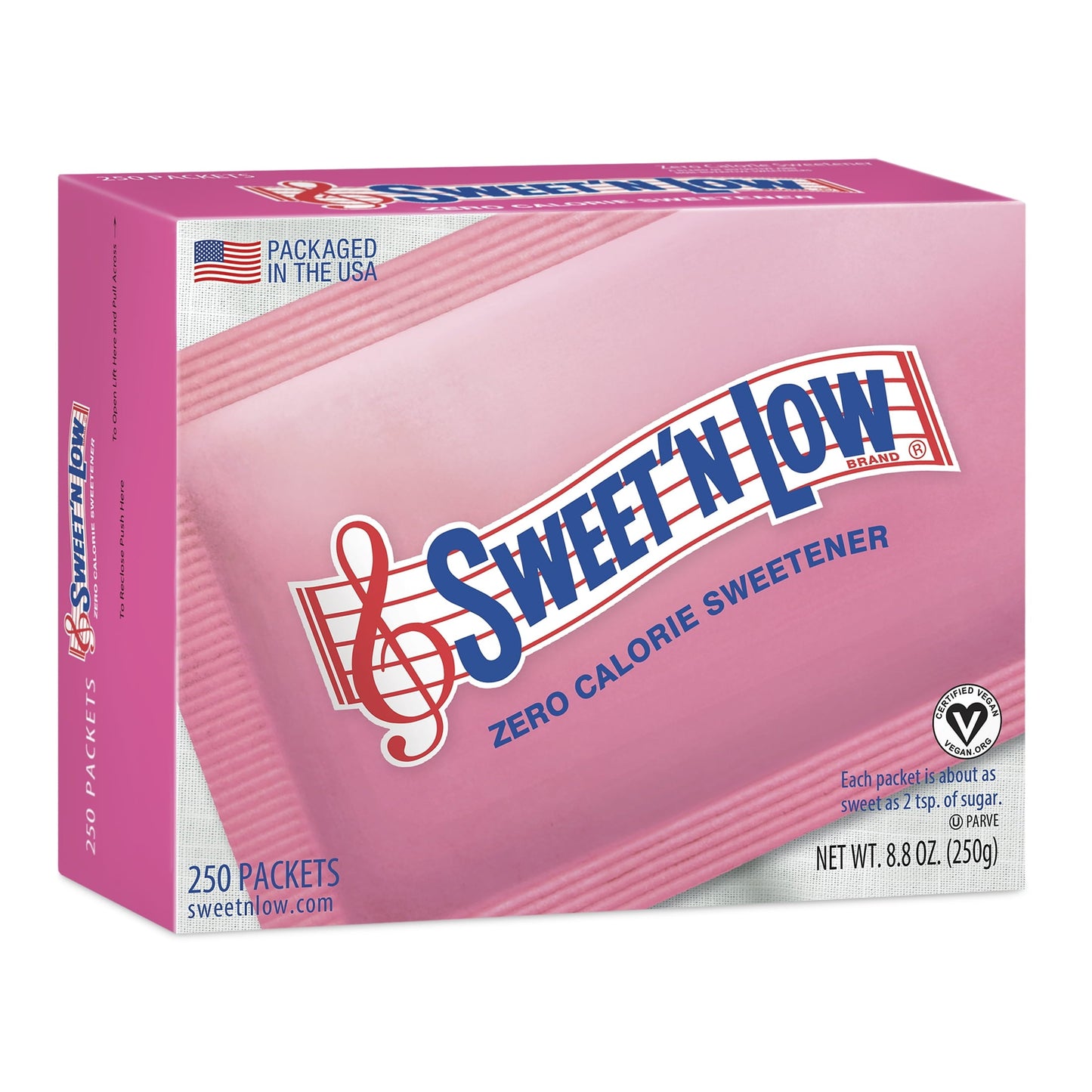 Sweet'N Low Zero Calorie Sweetener, 250 count, 8.8 oz
