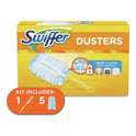 Swiffer Duster Short Handle Starter Kit (1 Handle, 5 Dusters)