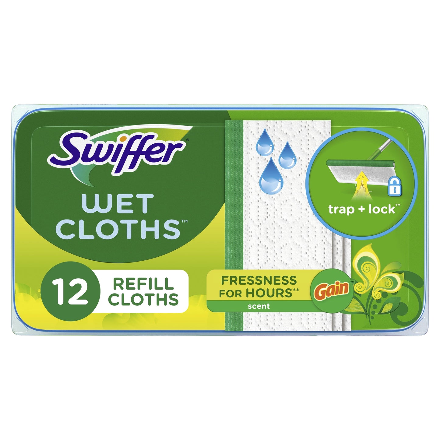 Swiffer Sweeper Wet Mopping Pads, Gain Original, 12 Count