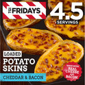 TGI Fridays Loaded Cheddar & Bacon Potato Skins Frozen Snacks & Appetizers, 13.5 oz Box Regular