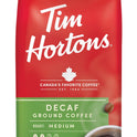 Tim Hortons Decaf Ground Coffee, 100% Arabica Medium Roast, Naturally Decaffeinated, 12 oz