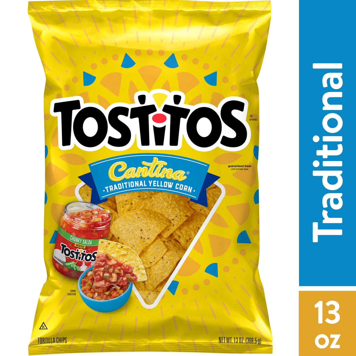 Tostitos Cantina Traditional Tortilla Chips, 13 oz Bag