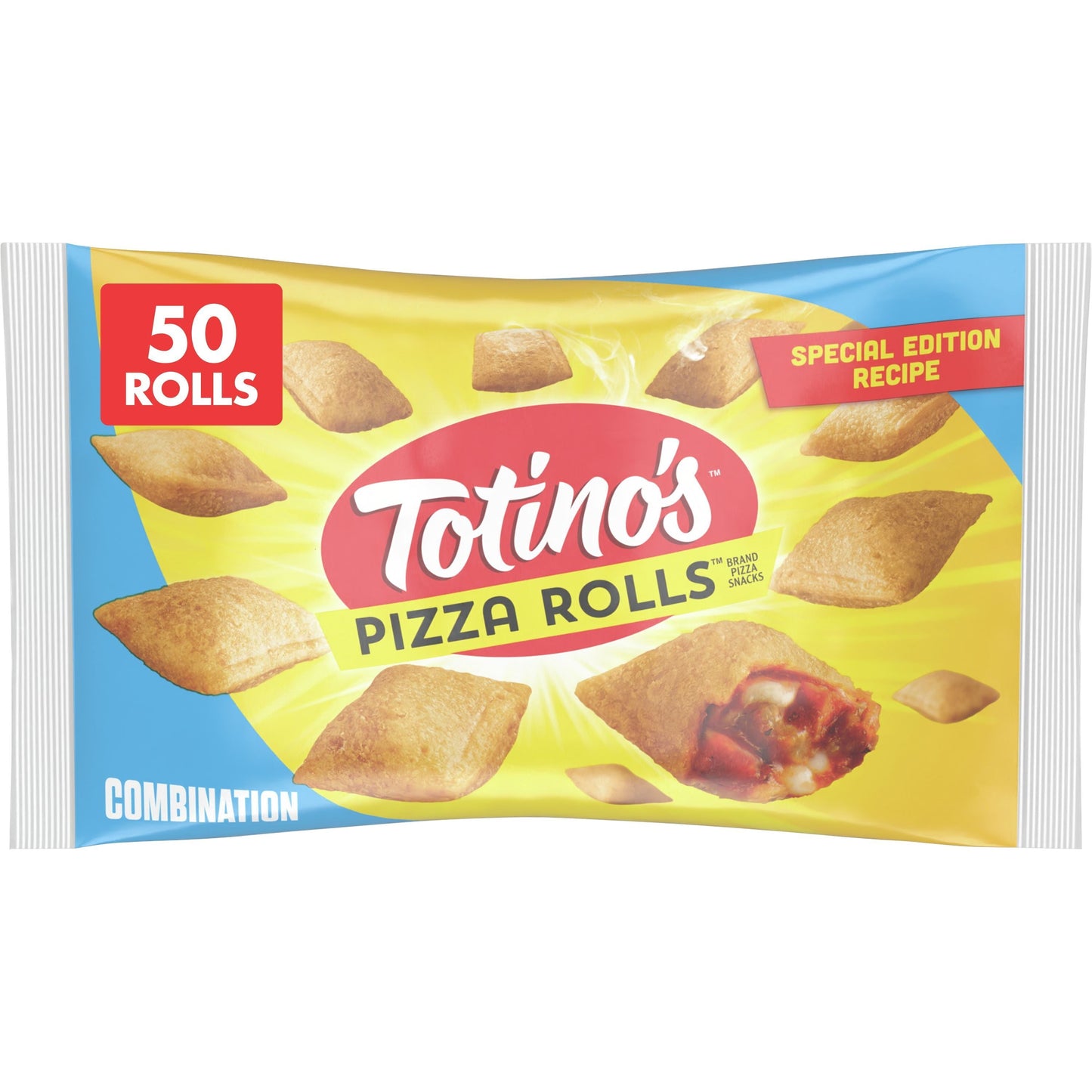 Totino's Pizza Rolls, Combination, Frozen Snacks, 50 ct