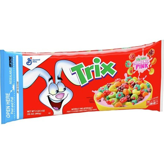 Trix, Cereal, Fruit Flavored Corn Puffs, 35 oz