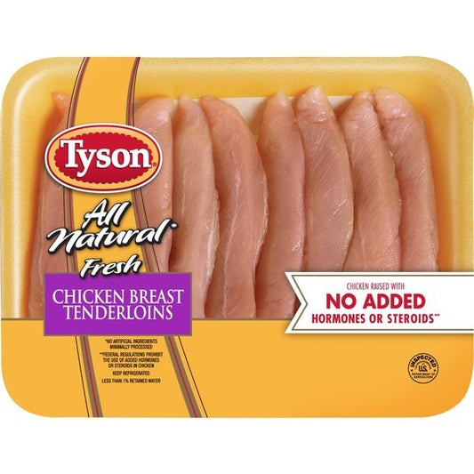 Tyson All Natural, Fresh Chicken Breast Tenderloins, 1.0 - 2.4 lb Tray, 1.0 - 2.4 lb Tray