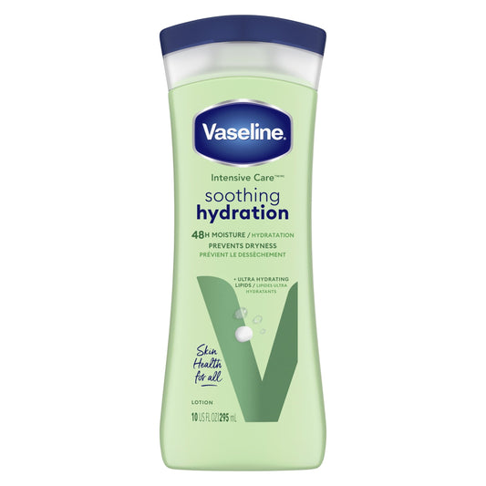 Vaseline Intensive Care™ Hand and Body Lotion Soothing Hydration for Dry Skin with Aloe Vera Extract & Ultra-Hydrating Lipids, 10 oz