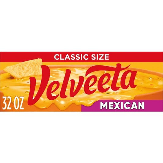 Velveeta Mexican Melting Cheese Dip & Sauce with Jalapeno Peppers, 32 oz Block