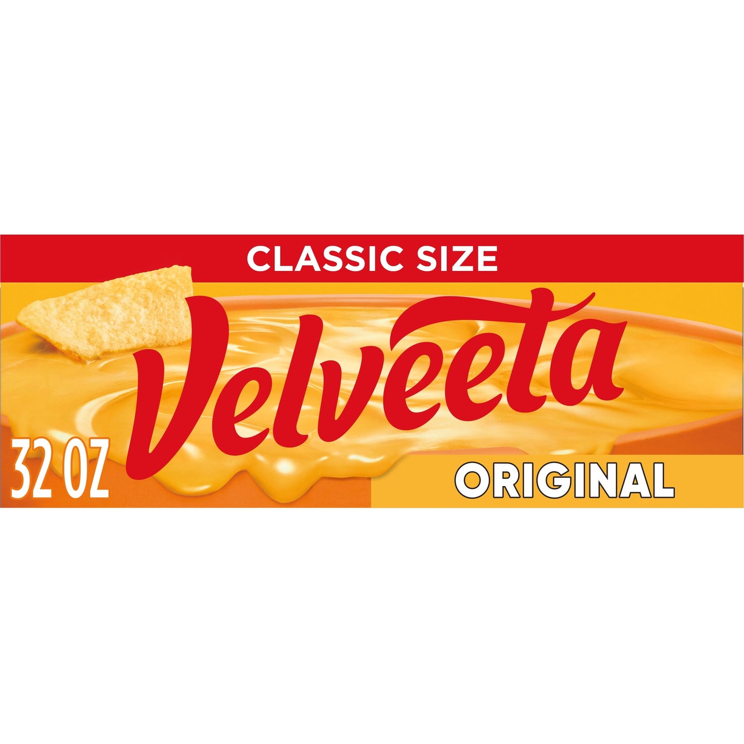 Velveeta Original Melting Cheese Dip & Sauce (Classic Size), 32 oz Block