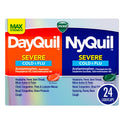 Vicks DayQuil and NyQuil Severe Cold and Flu Medicine Liquicaps, over-the-counter medicine, 24 Ct