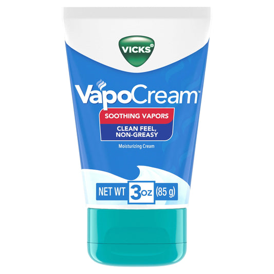 Vicks VapoCream, Non-Greasy Moisturizing Cream, Non-Medicated, 3.0 Oz