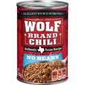 WOLF BRAND Chili No Beans, Chili Without Beans, 15 oz.