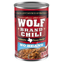 WOLF BRAND Chili No Beans, Chili Without Beans, 24 oz.