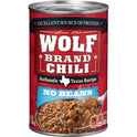 WOLF BRAND Chili No Beans, Chili Without Beans, 38.5 oz.