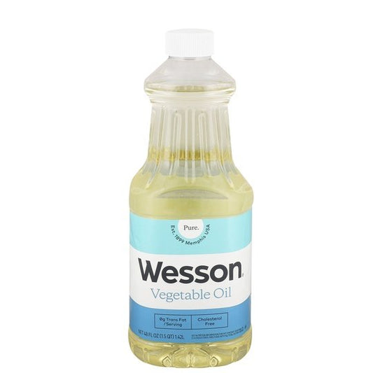 Wesson Pure & Cholesterol Free Soybean Vegetable Oil, 40 fl oz