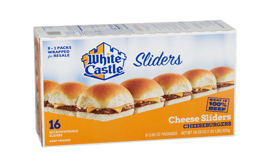 White Castle Classic Cheese Sliders, 16 Count per pack, 29.28 oz