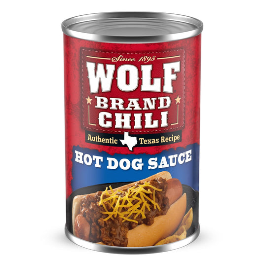 Wolf Brand Chili Hot Dog Sauce, 14 oz