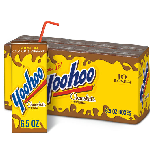 Yoo-hoo Gluten Free Chocolate 1% Dairy Milk, 6.5 fl oz, 10 Pack