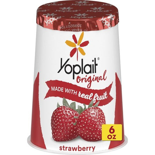 Yoplait Original Strawberry Low Fat Yogurt, 6 OZ Yogurt Cup