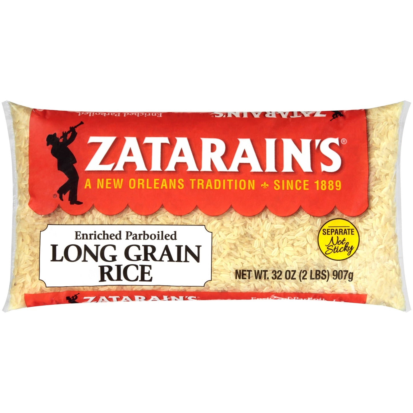 Zatarain's White Rice - Parboiled Long Grain, 2 lb Rice