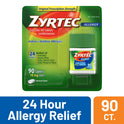Zyrtec 24 Hour Allergy Relief Tablets with 10 mg Cetirizine HCl, 90Ct