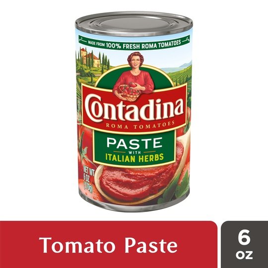 Contadina Canned Tomato Paste with Italian Herbs, 6 oz Can