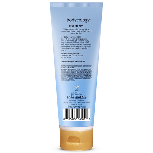 Bodycology Blue Denim Body Cream, 8 oz