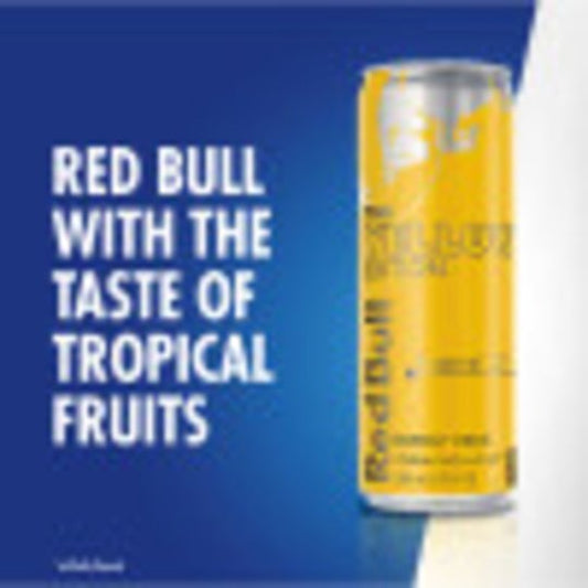 Red Bull Yellow Edition Tropical Energy Drink. 12 fl oz Can