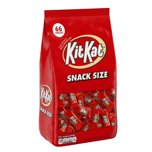 Kit Kat® Milk Chocolate Wafer Snack Size Candy, Bag 32.34 oz, 66 Pieces